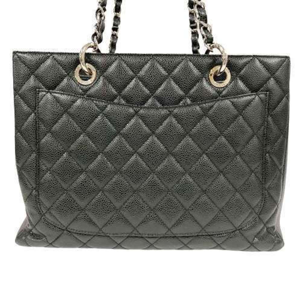 Chanel Caviar Black GST Bag Skin Tote Chain